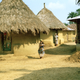 thatched huts in liberia